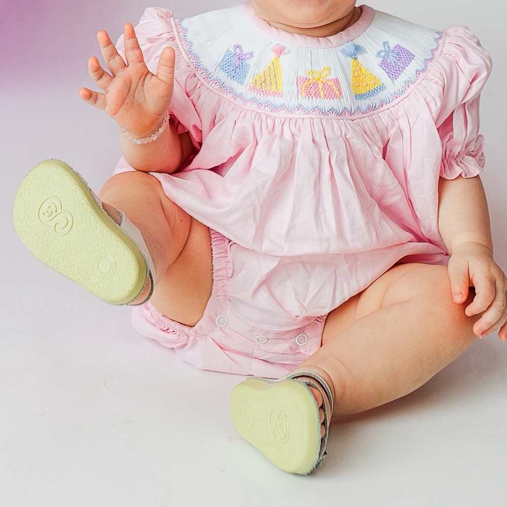 Girls Smocked Birthday Bubble